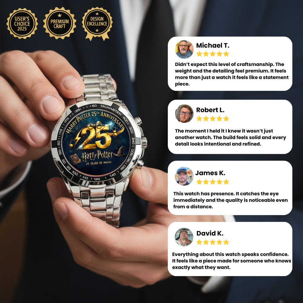 Harry Potter 25th Anniversary Steel Watch