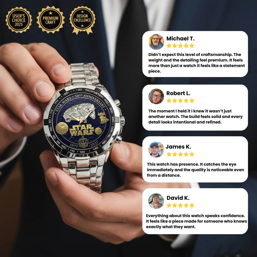 Star Wars 50th Anniversary Stainless Steel Watch