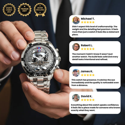 Top Gun 40th Anniversary Stainless Steel Watch