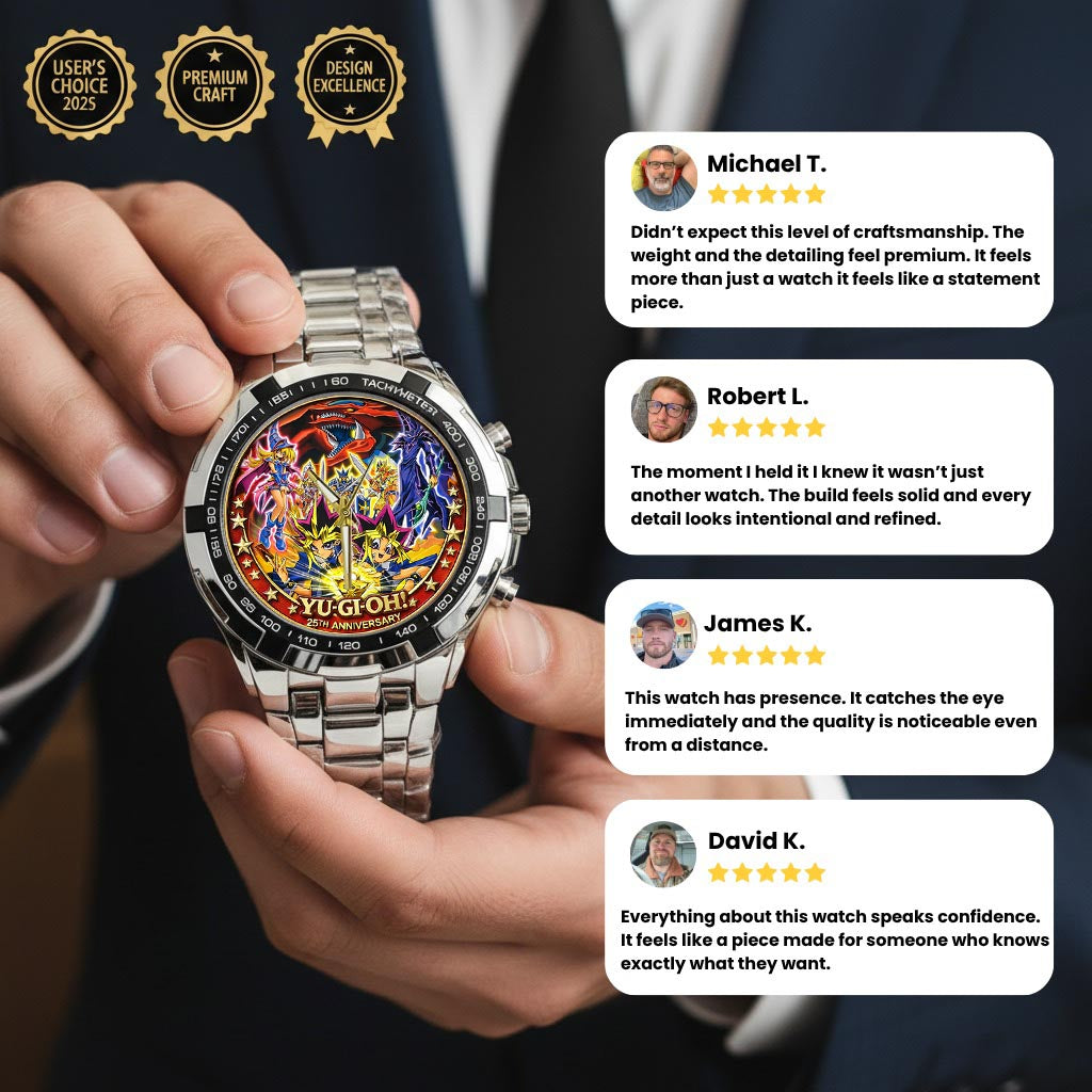 Anime Yugioh 25th Anniversary Coin Custom Watch