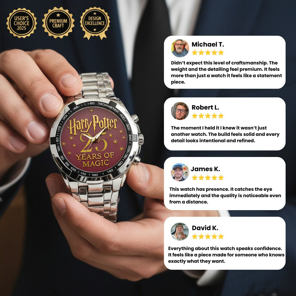 Harry Potter 25th Anniversary Steel Watch