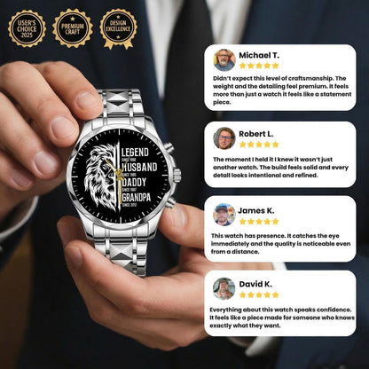Father's Day Legend Husband Daddy Grandpa Limited Edition Watch