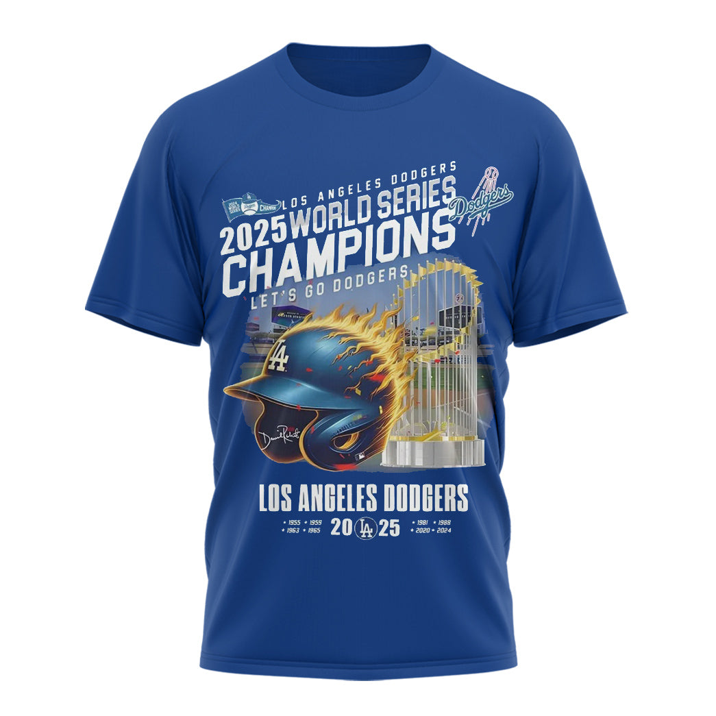 LA Dodgers 2025 Worlds Series Champion 2D Shirt