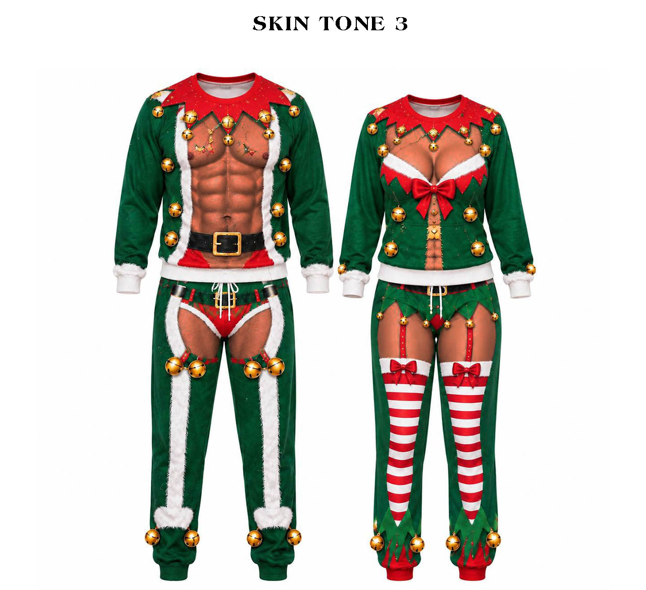 Christmas Funny Mr & Mrs Elf Sweatshirt And Sweatpants Set