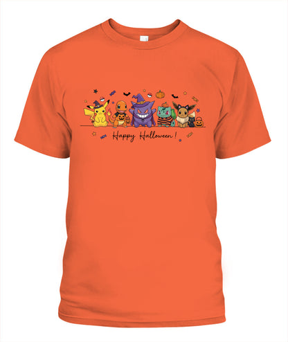 PKM Happy Halloween Printed Graphic Sweatshirt T-Shirt