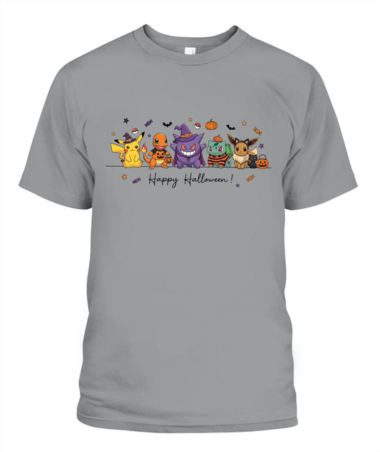 PKM Happy Halloween Printed Graphic Sweatshirt T-Shirt