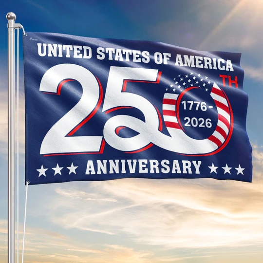 Patriotic 250th Anniversary 1776 2026 United States of America Semiquincentennial