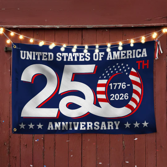 Patriotic 250th Anniversary 1776 2026 United States of America Semiquincentennial