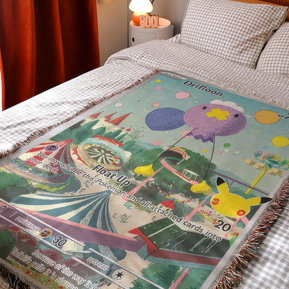 PKM Drifloon Card Custom Woven Blanket