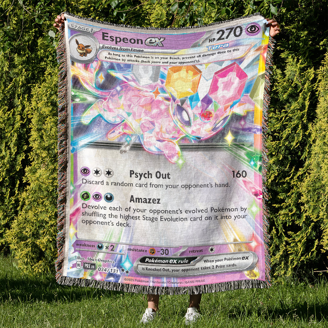 PKM Espeon EX Custom Woven Blanket