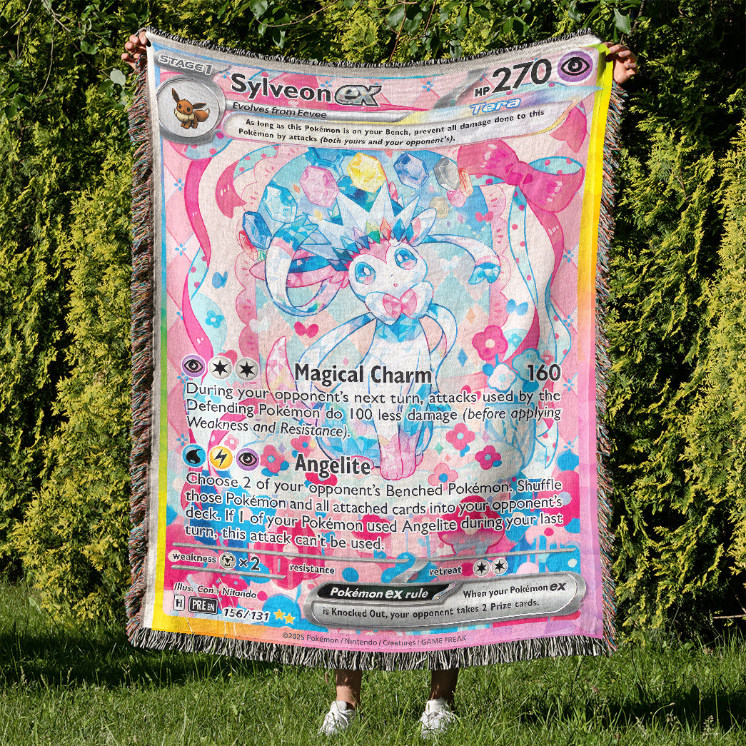 PKM Sylveon EX  Custom Woven Blanket