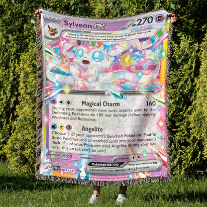 PKM Sylveon EX Custom Woven Blanket