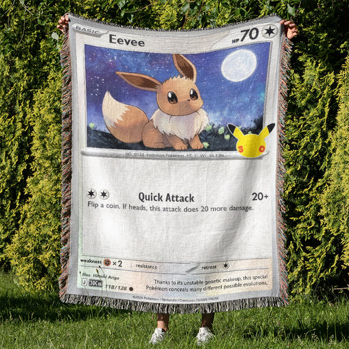 PKM Eevee Card Custom Woven Blanket