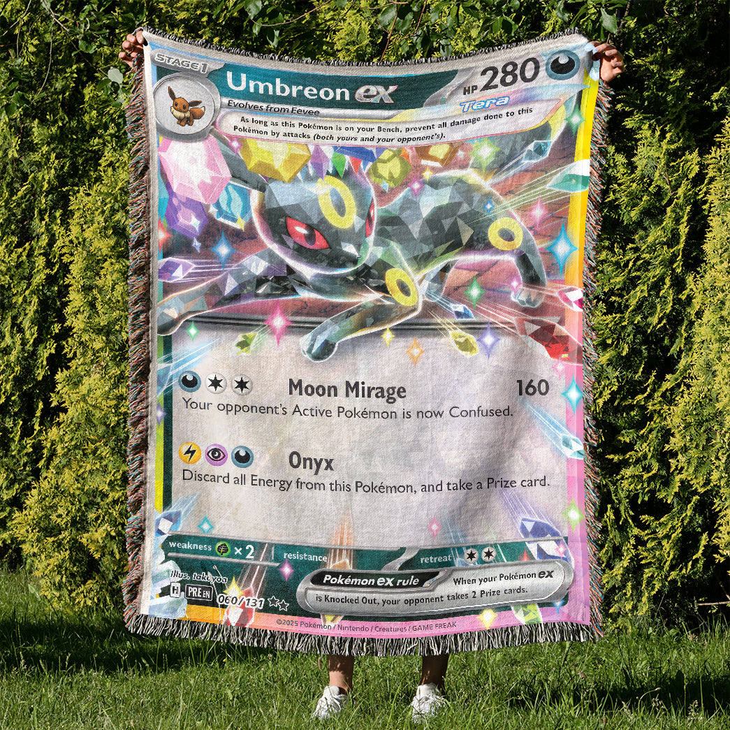 PKM Umbreon EX Custom Woven Blanket