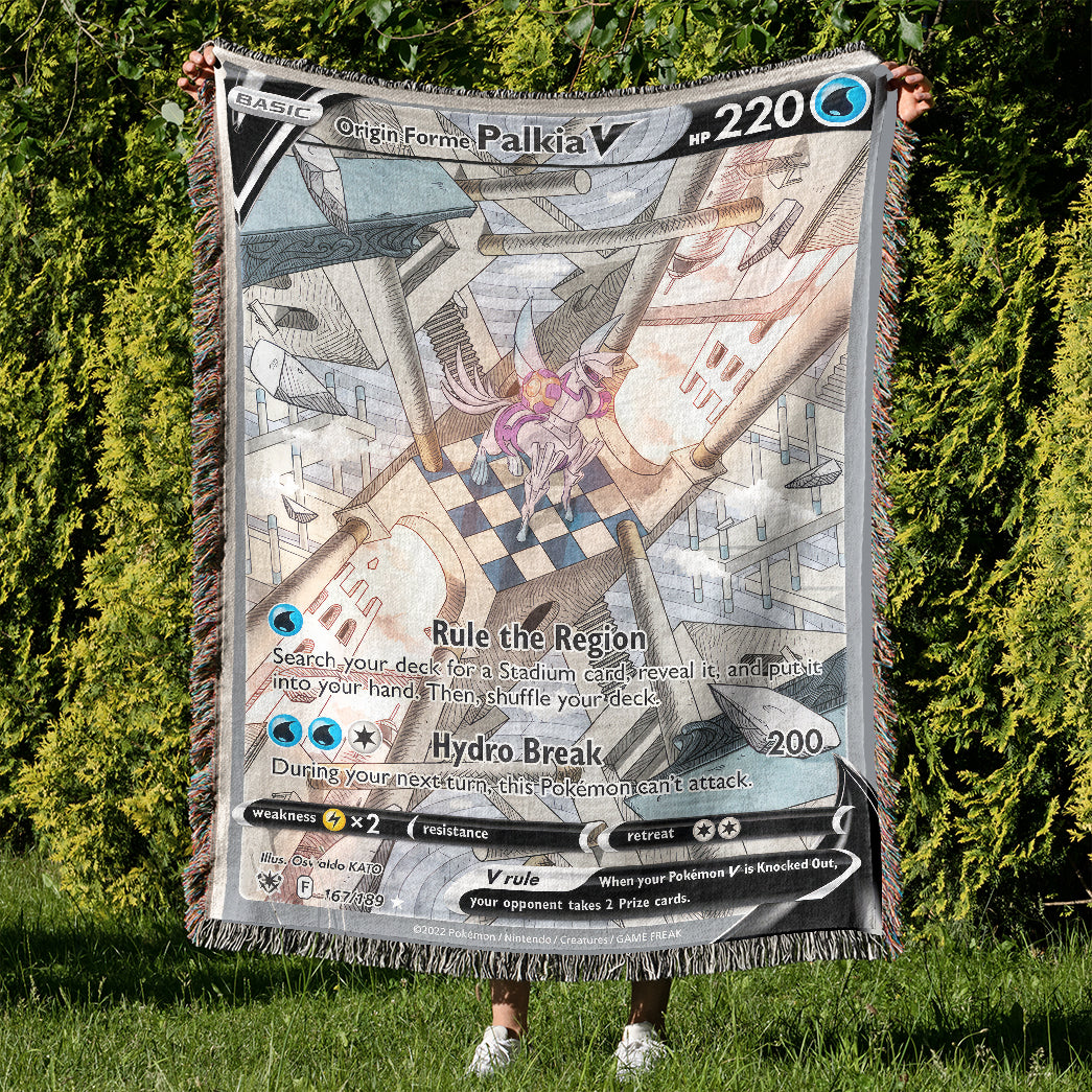 PKM Palkia V Custom Woven Blanket