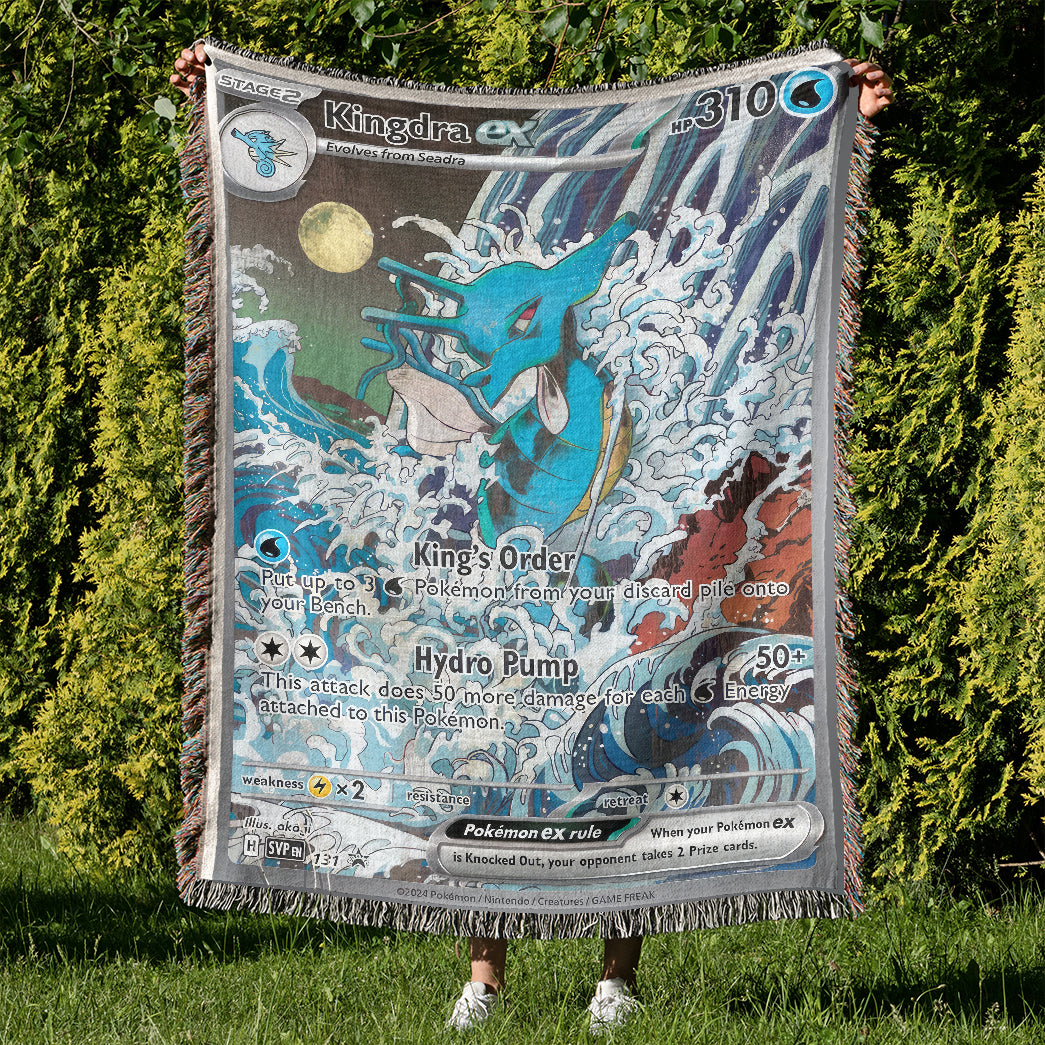 PKM Kingdra EX Custom Woven Blanket