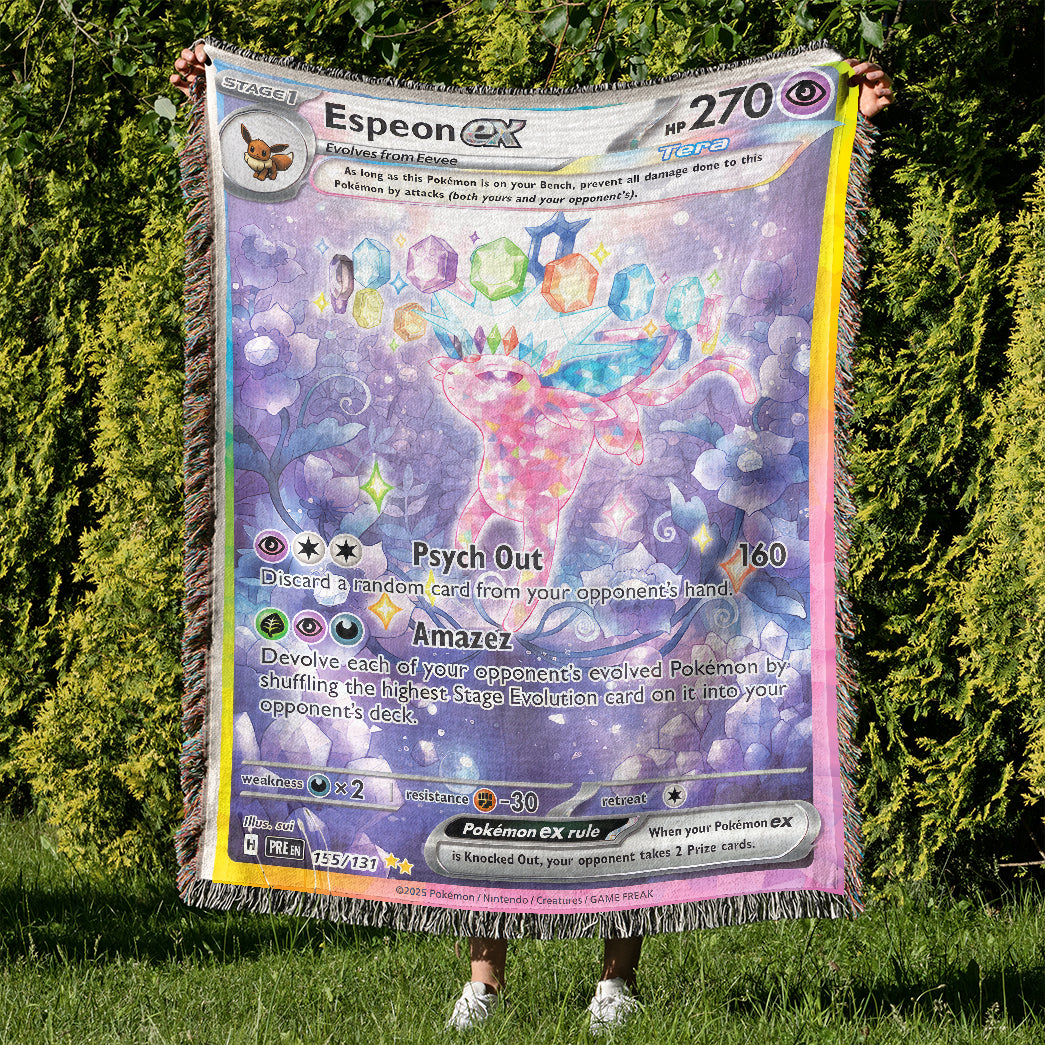 PKM Espeon EX Custom Woven Blanket