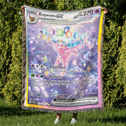 PKM Espeon EX Custom Woven Blanket