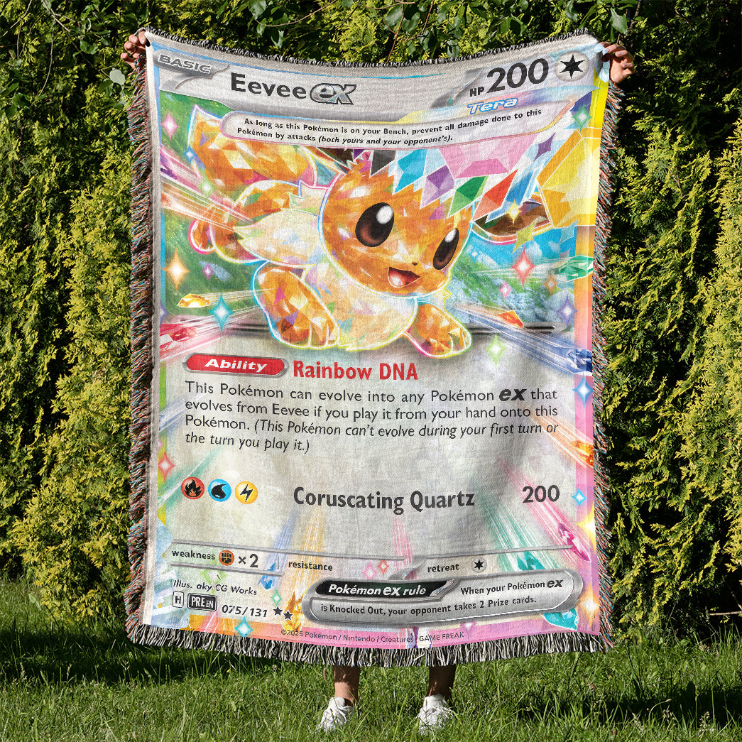 PKM Eevee EX Custom Woven Blanket