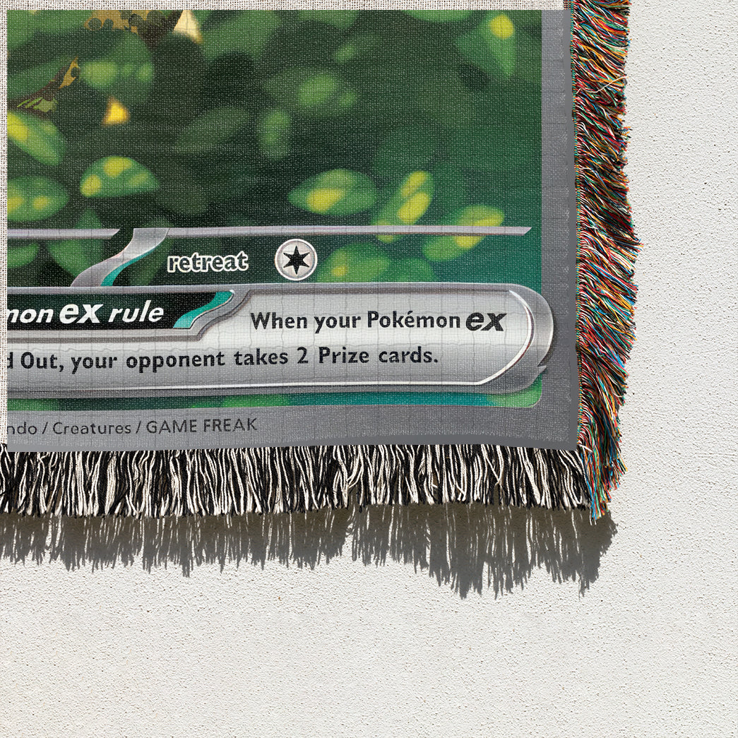 PKM Pikachu EX Custom Woven Blanket