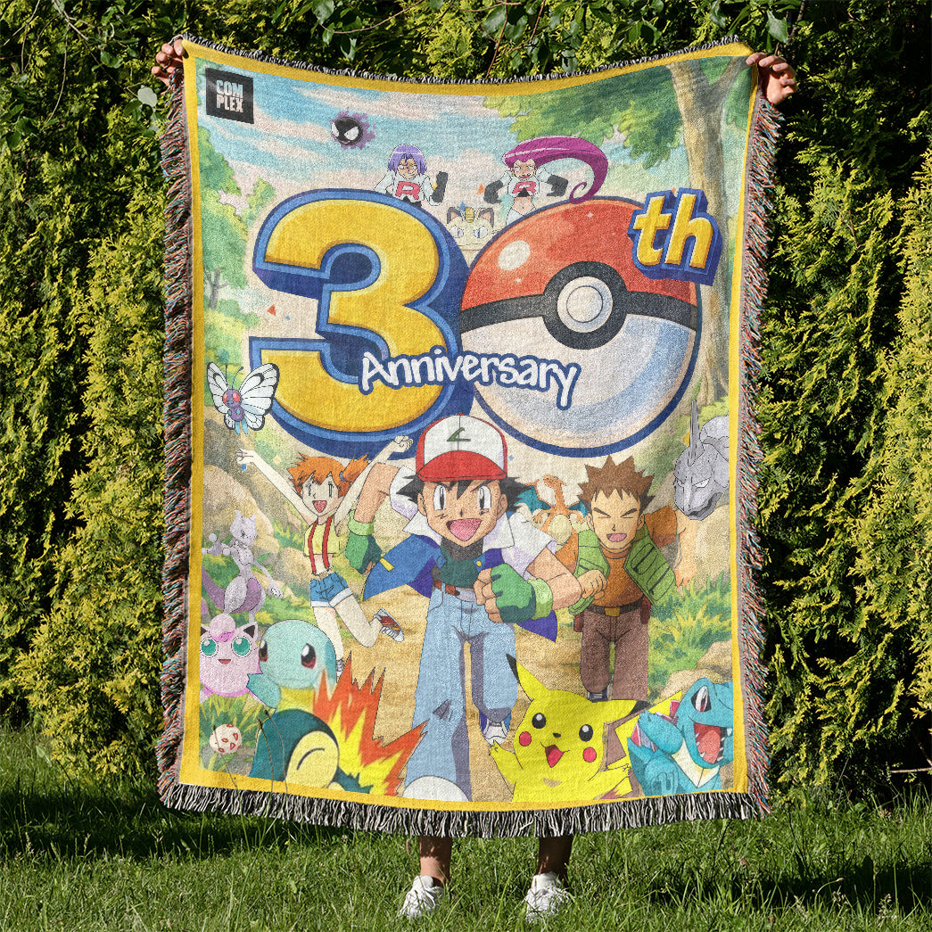 PKM 30th Anniversary Card Custom Woven Blanket