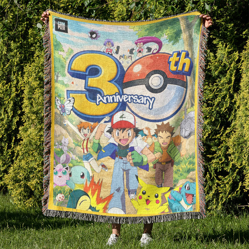 PKM 30th Anniversary Card Custom Woven Blanket