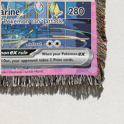 PKM Vaporeon EX Custom Woven Blanket