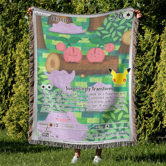PKM Ditto Card Custom Woven Blanket