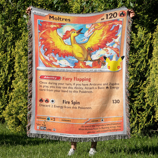 PKM Moltres Custom Printed Woven Blanket
