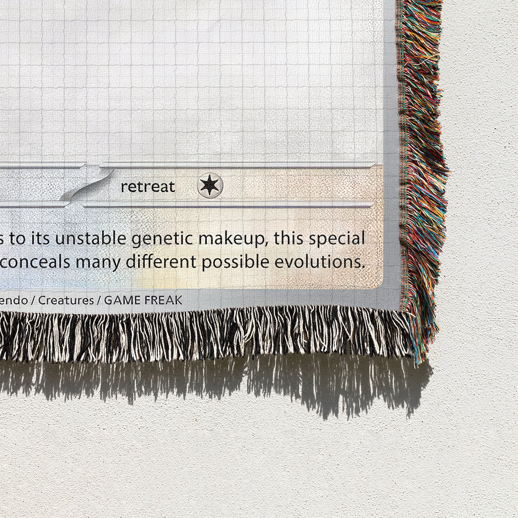 PKM Eevee Card Custom Woven Blanket
