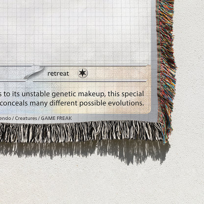 PKM Eevee Card Custom Woven Blanket