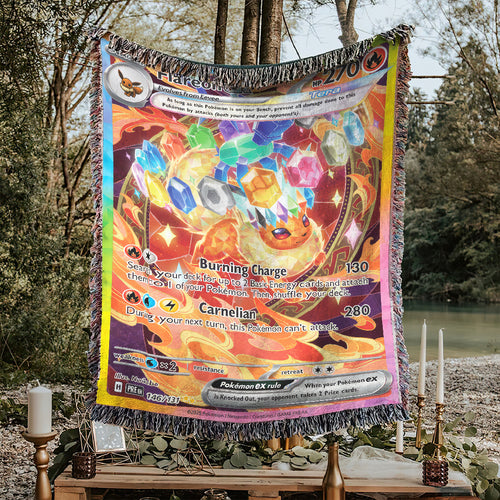 PKM Flareon EX Custom Woven Blanket