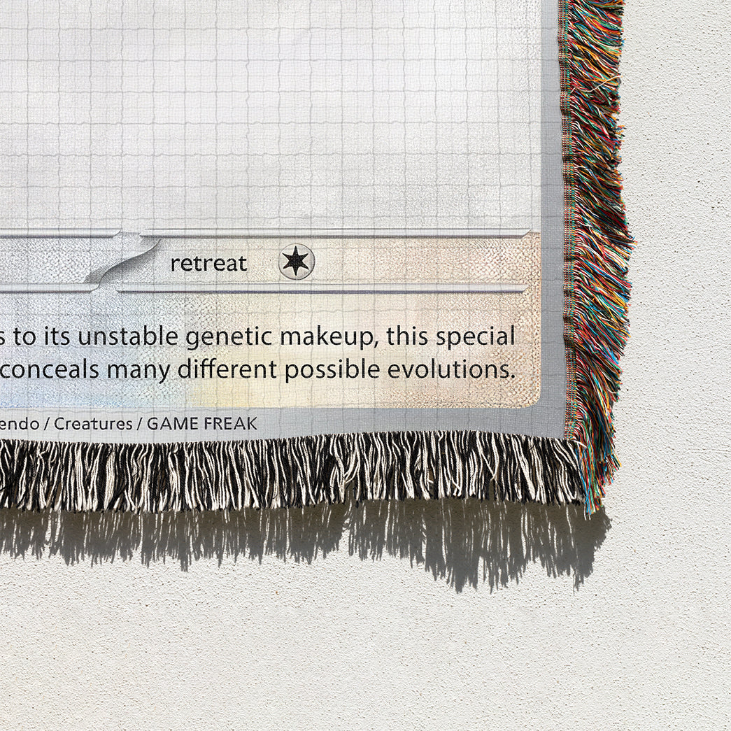 PKM Eevee Card Custom Woven Blanket