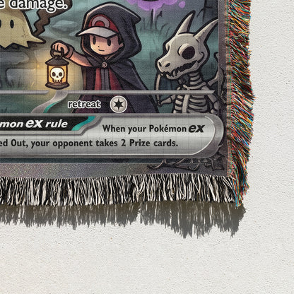PKM Gengar Halloween Custom Woven Blanket