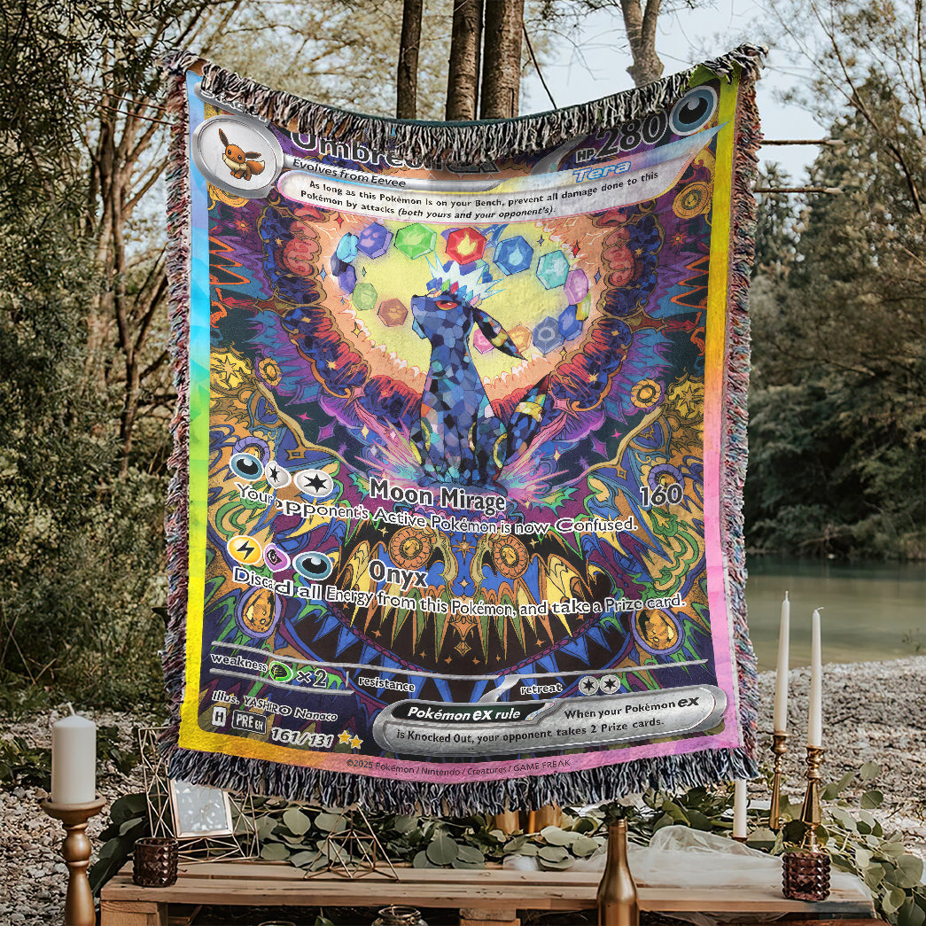 PKM Umbreon EX Custom Woven Blanket