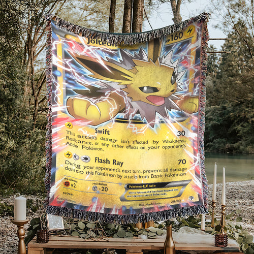 PKM Jolteon EX Custom Woven Blanket