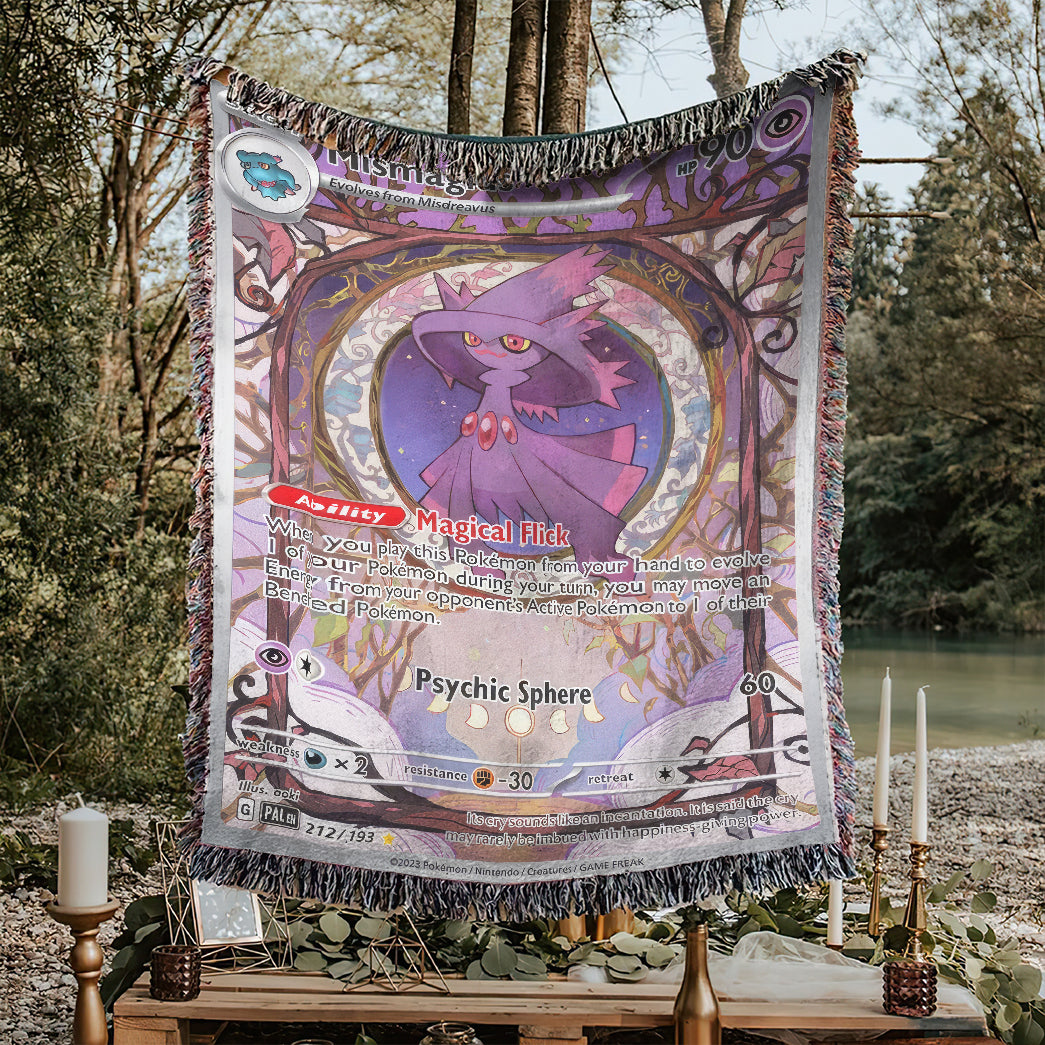 PKM Mismagius Custom Woven Blanket