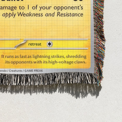 PKM Zeraora Card Custom Woven Blanket
