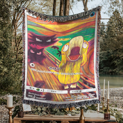 PKM Spyduck The Scream Custom Woven Blanket