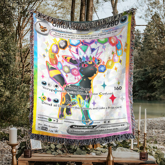 PKM Umbreon EX Custom Woven Blanket
