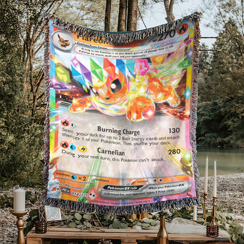 PKM Flareon EX Custom Woven Blanket