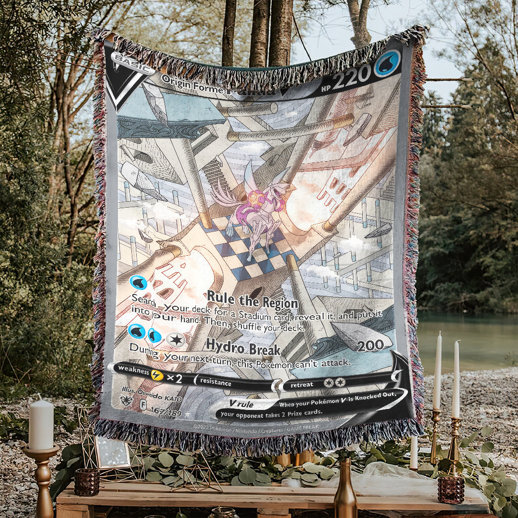 PKM Palkia V Custom Woven Blanket