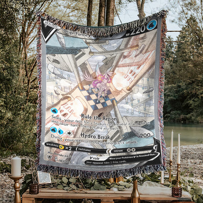 PKM Palkia V Custom Woven Blanket