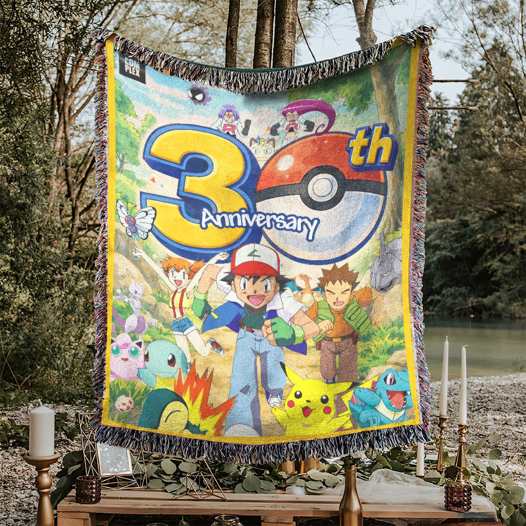 PKM 30th Anniversary Card Custom Woven Blanket