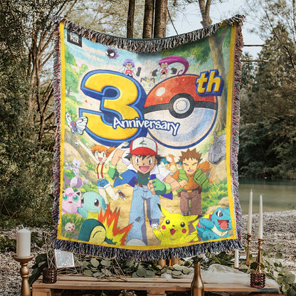 PKM 30th Anniversary Card Custom Woven Blanket