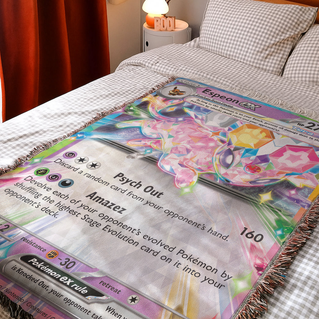 PKM Espeon EX Custom Woven Blanket