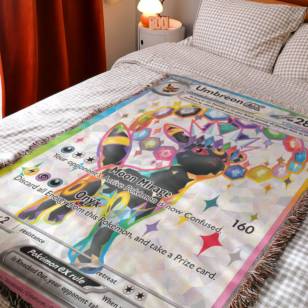 PKM Umbreon EX Custom Woven Blanket