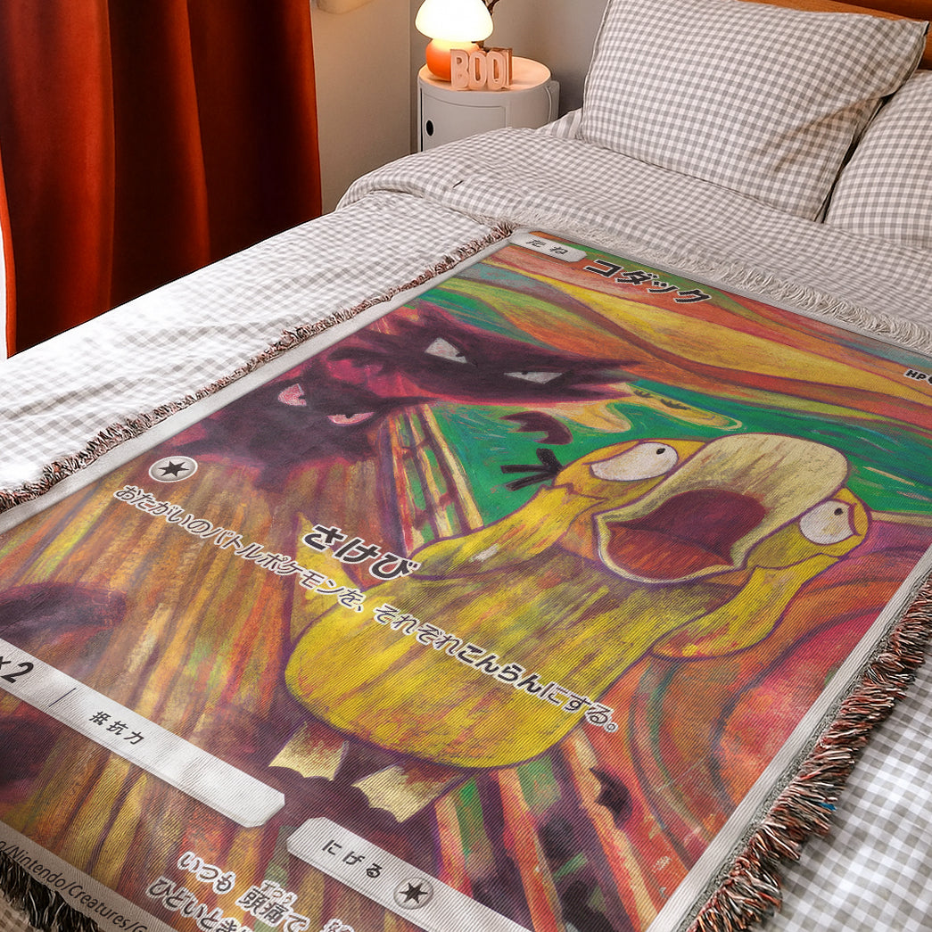 PKM Spyduck The Scream Custom Woven Blanket
