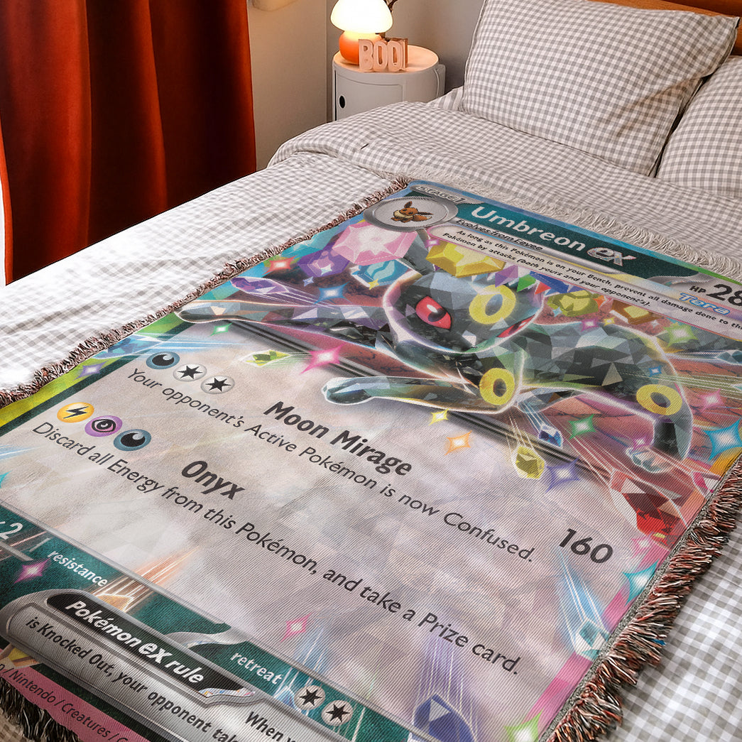 PKM Umbreon EX Custom Woven Blanket