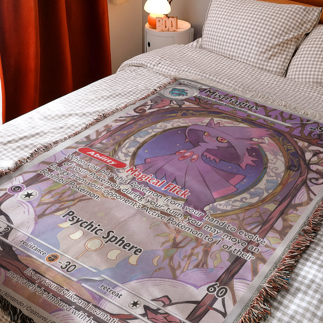 PKM Mismagius Custom Woven Blanket